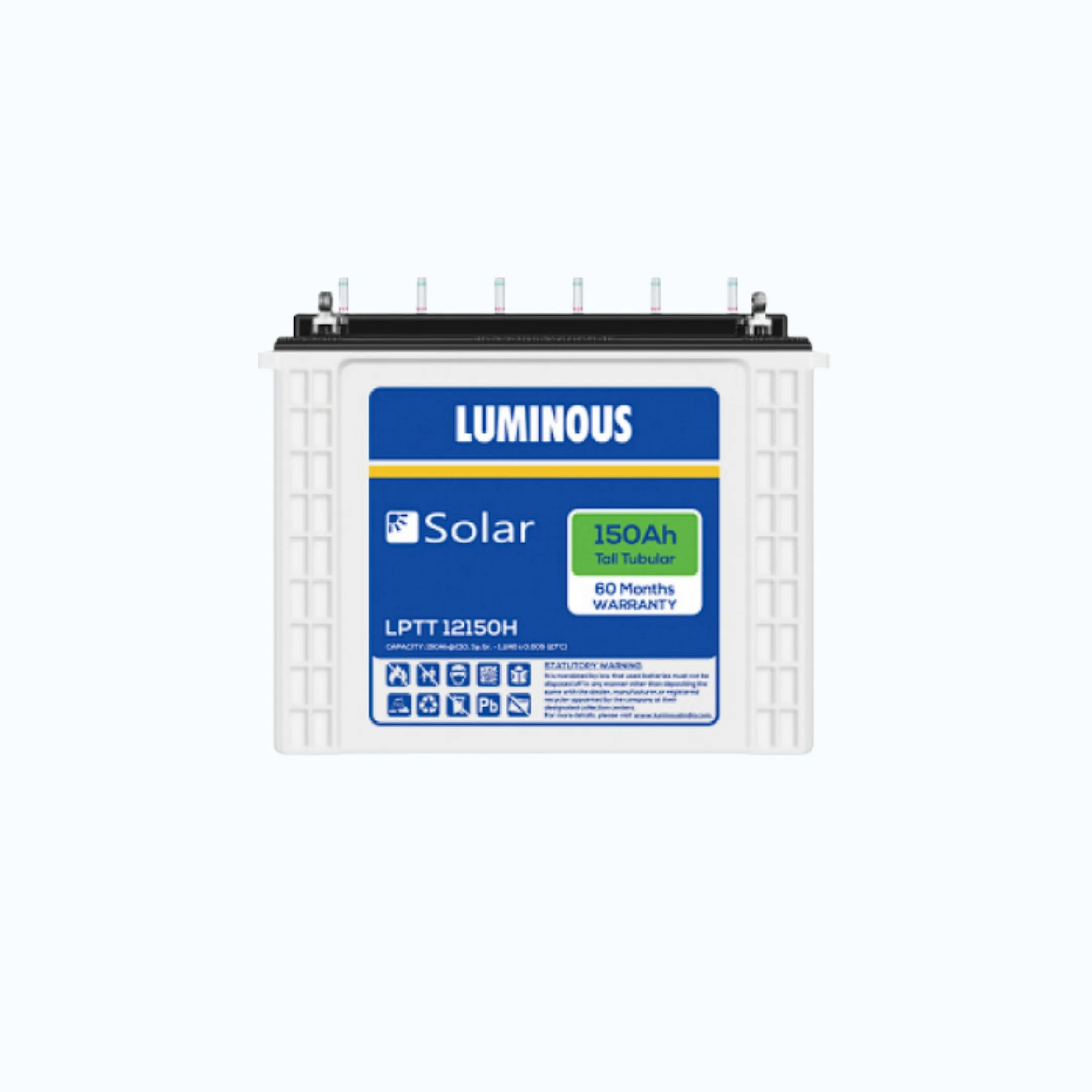 LUMINOUS - Inverter - Battery TUBULAR 150AH 12 Volt