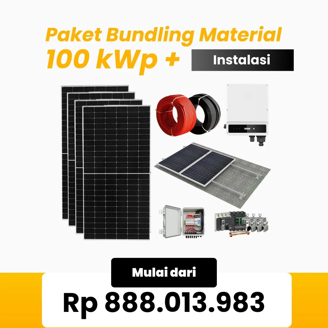Paket Bundling Material + Instalasi 100 kWp