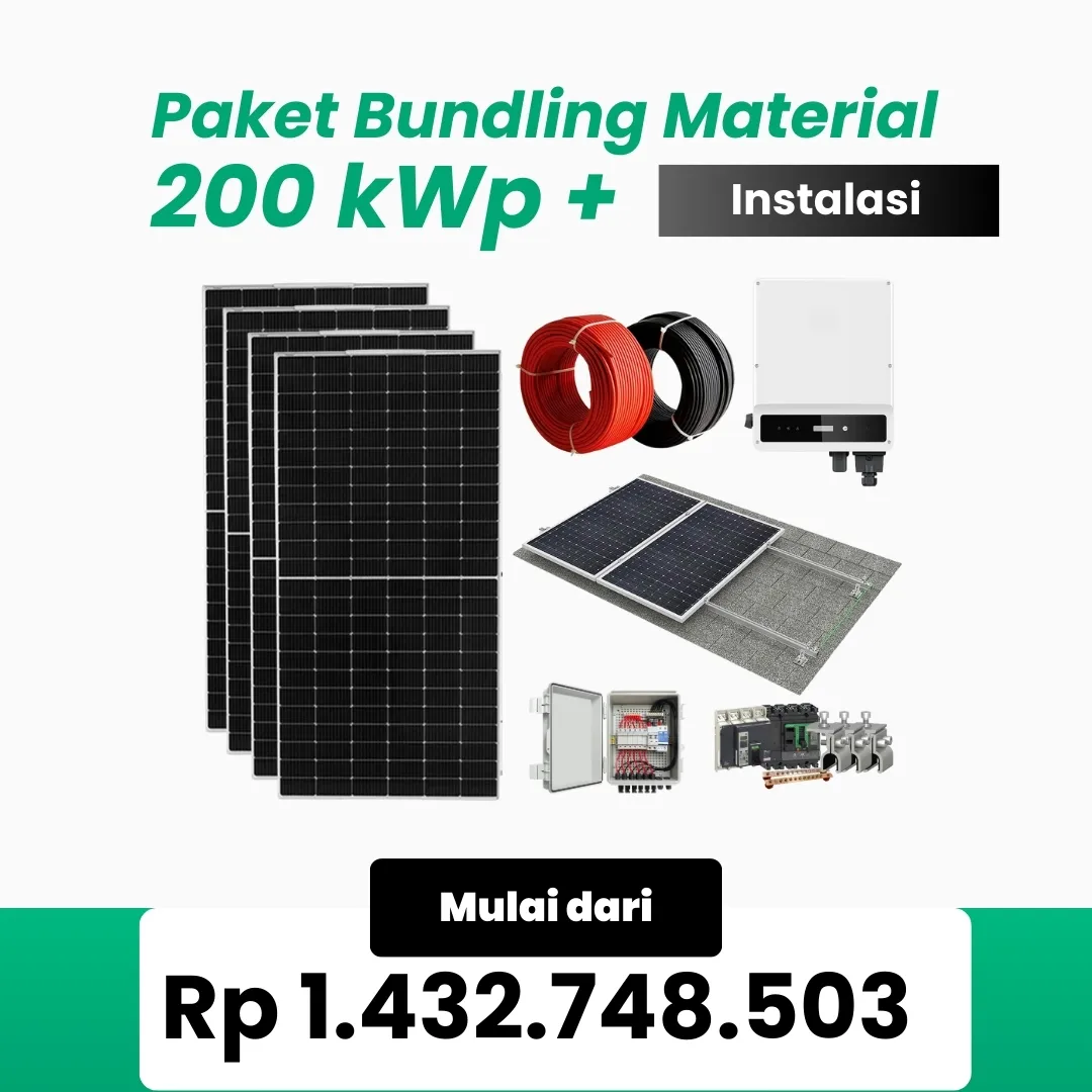 Paket Bundling Material + Instalasi 200 kWp