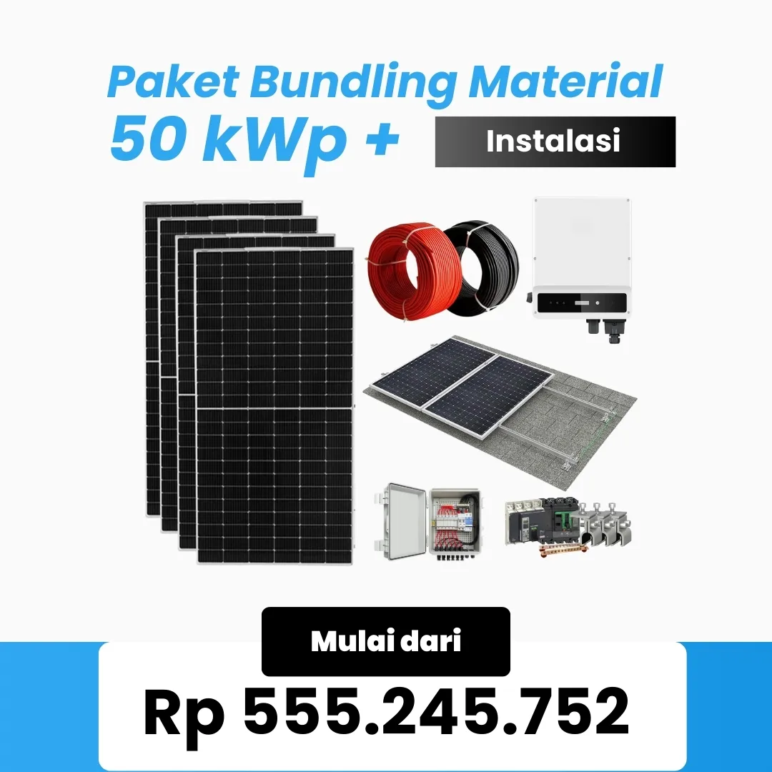 Paket Bundling Material + Instalasi 50 kWp