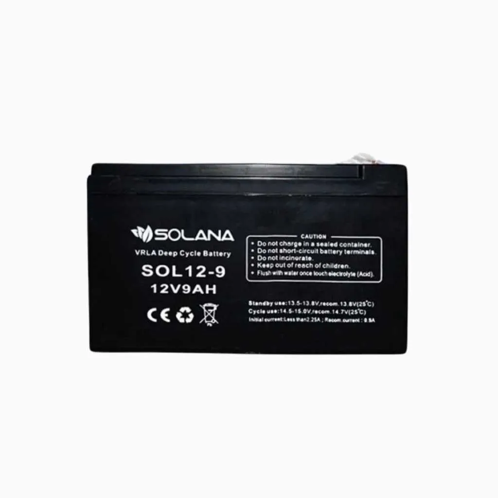 SOLANA - Battery - VRLA - 9AH - 12 Volt