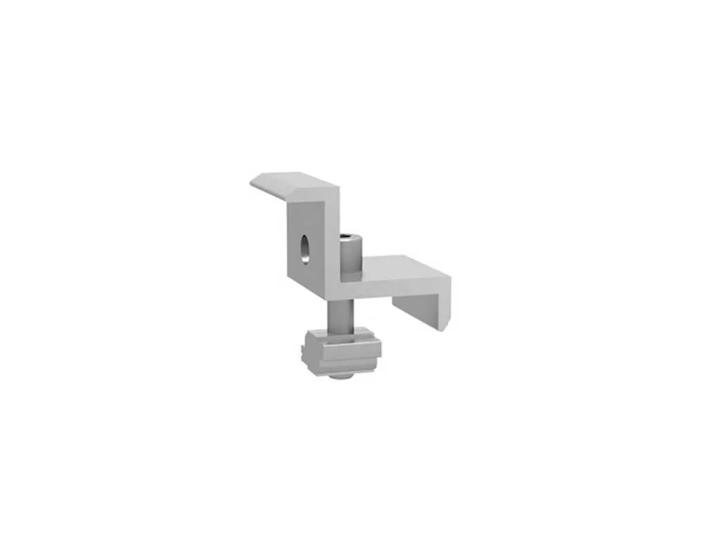 Clenergy PV ezRack SolarRoof Aeri Rail Solution End Clamp for Frame Height 40mm Length 50mm