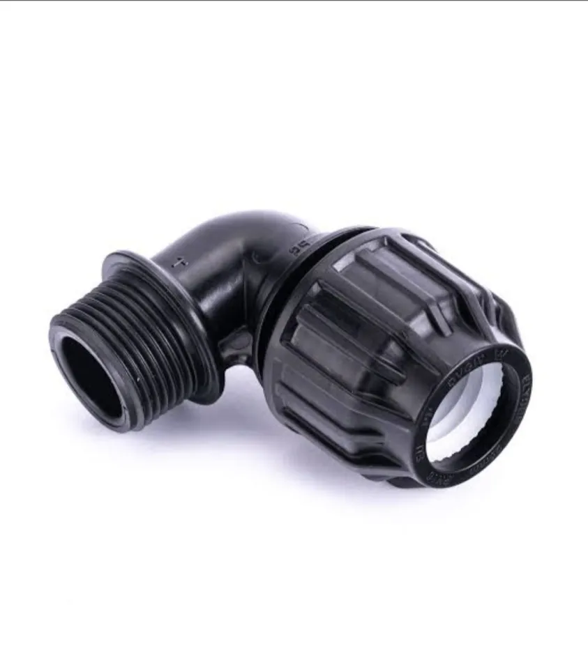Fitting HDPE Male Elbow 20mm x 1/2" - Knee Drat Luar Compression